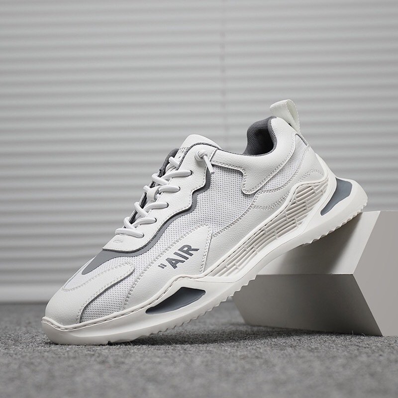 2025 men's sport shoes breathable men's shoes summer cross-border men's new leather casual trendy shoes